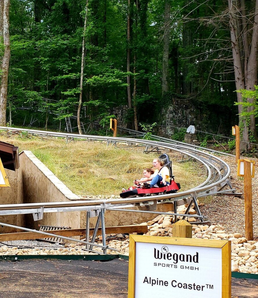 Helen Georgia what to do – Family enjoying Alpine Coaster ride near Days Inn Helen GA